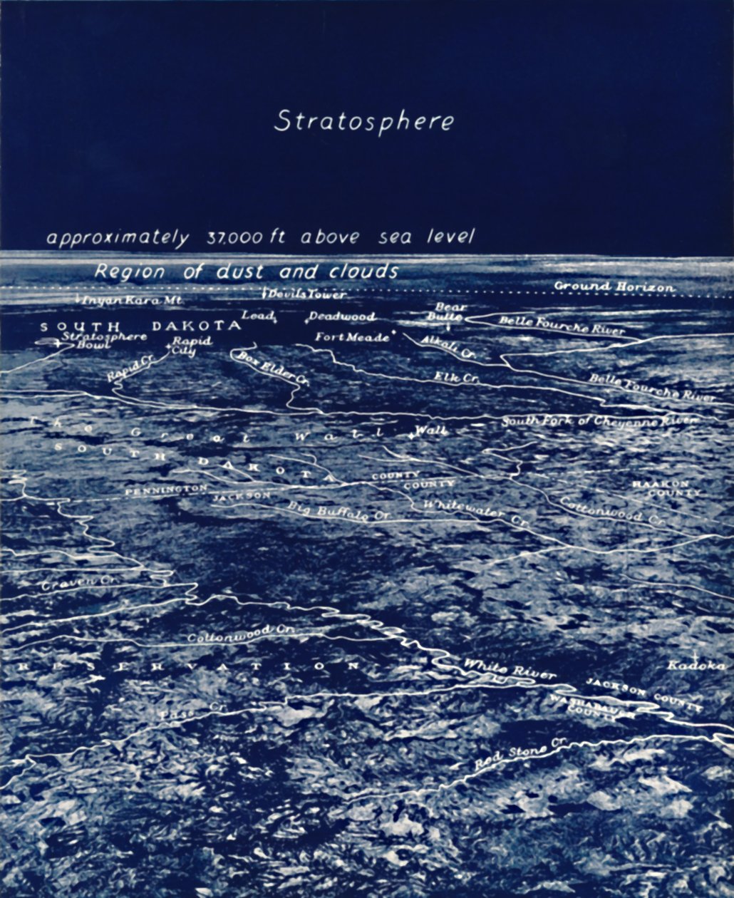 La redondez de la Tierra desde la estratosfera, 1935 de Unbekannt