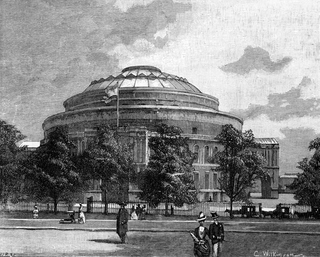 El Royal Albert Hall, Kensington, Londres, 1900 de Unbekannt