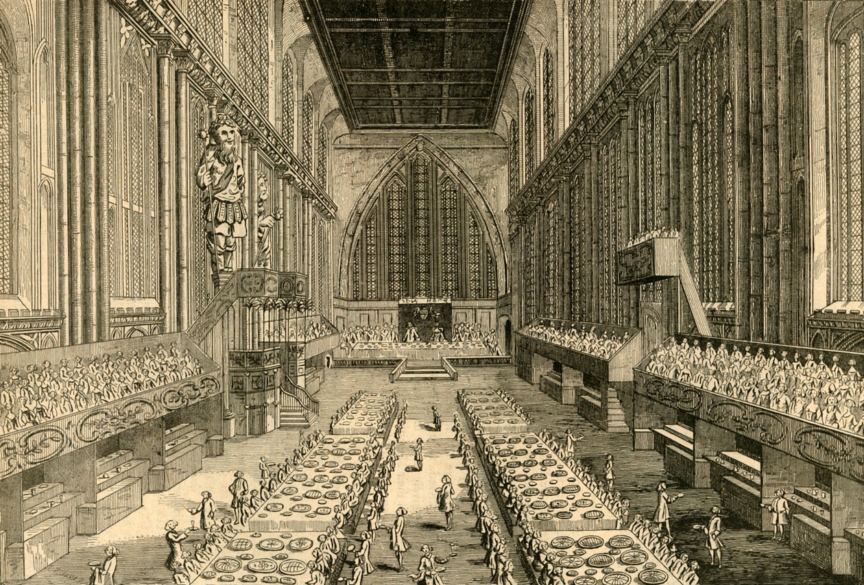 El Banquete Real en Guildhall, 1761 de Unbekannt