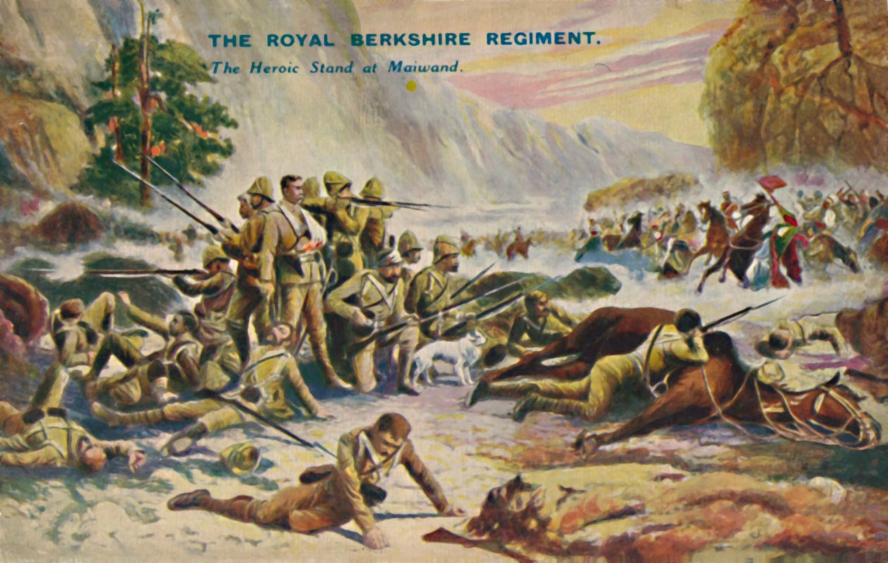 El Regimiento Real de Berkshire. La heroica resistencia en Maiwand, 1880 de Unbekannt