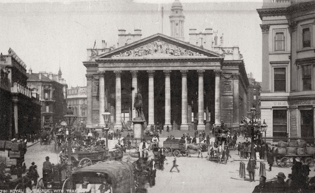 La Bolsa Real, Londres, finales del siglo XIX o principios del siglo XX de Unbekannt