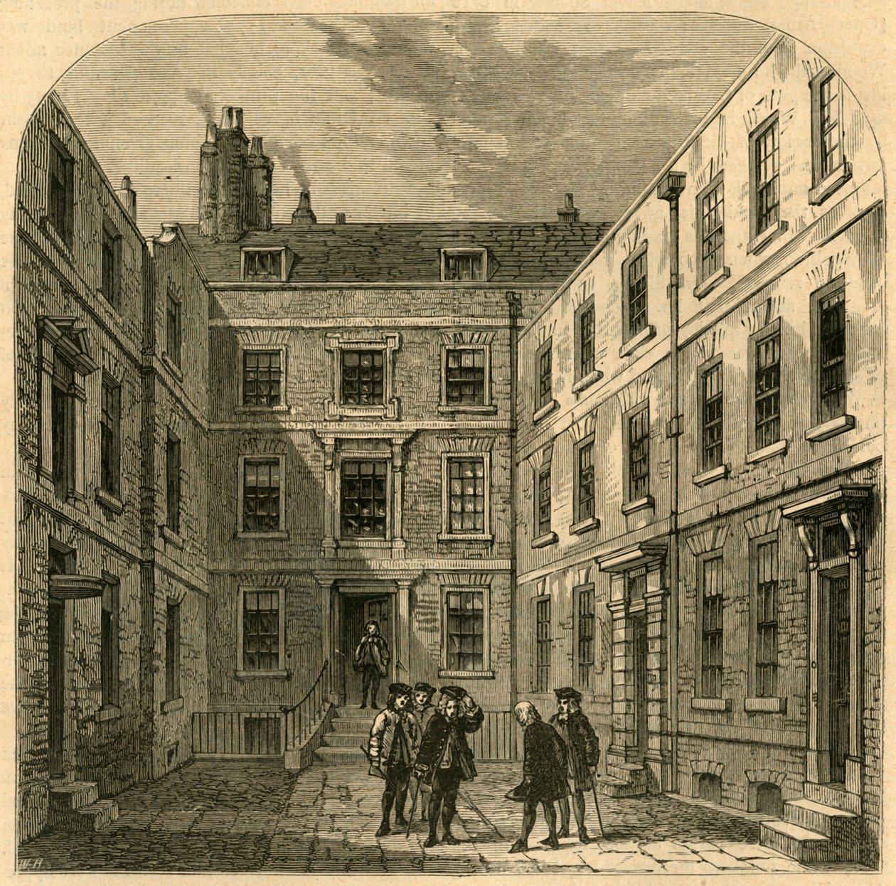La casa de la Royal Society en Crane Court, 1897 de Unbekannt