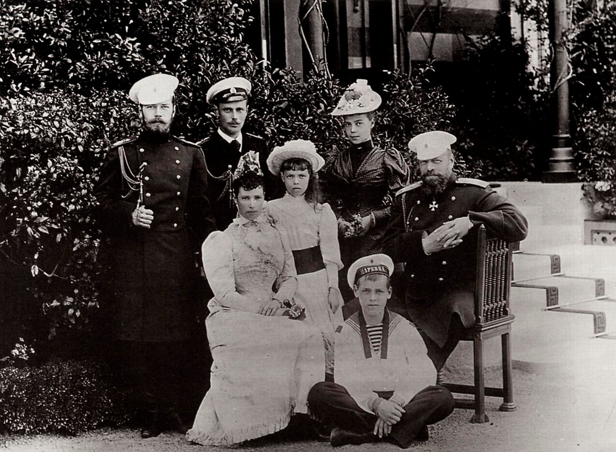 La familia imperial rusa, c. 1892-c. 1894 de Unbekannt