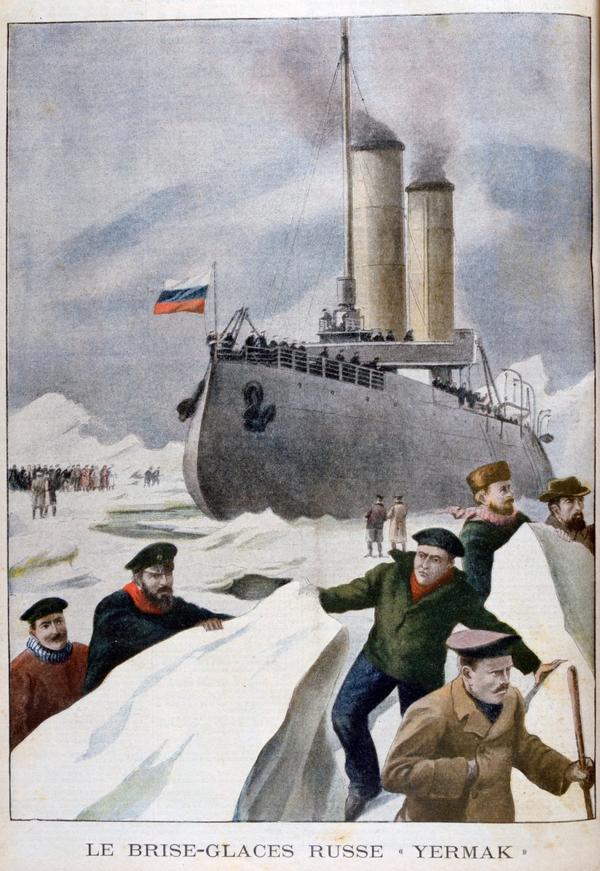 El rompehielos ruso Yermak, 1902 de Unbekannt