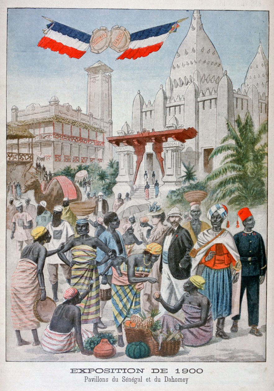 El pabellón senegalés en la Exposición Universal de 1900, París de Unbekannt
