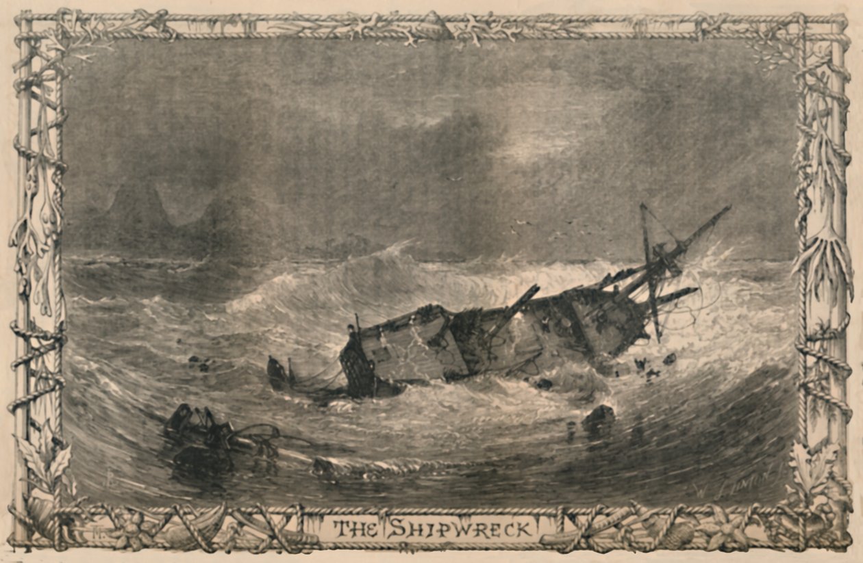 El naufragio, c1870 de Unbekannt