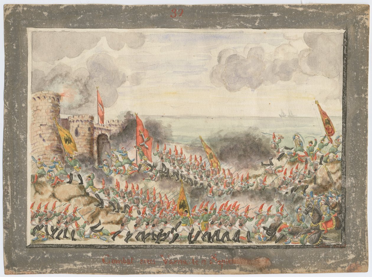 El sitio de Varna en septiembre de 1828 de Unbekannt