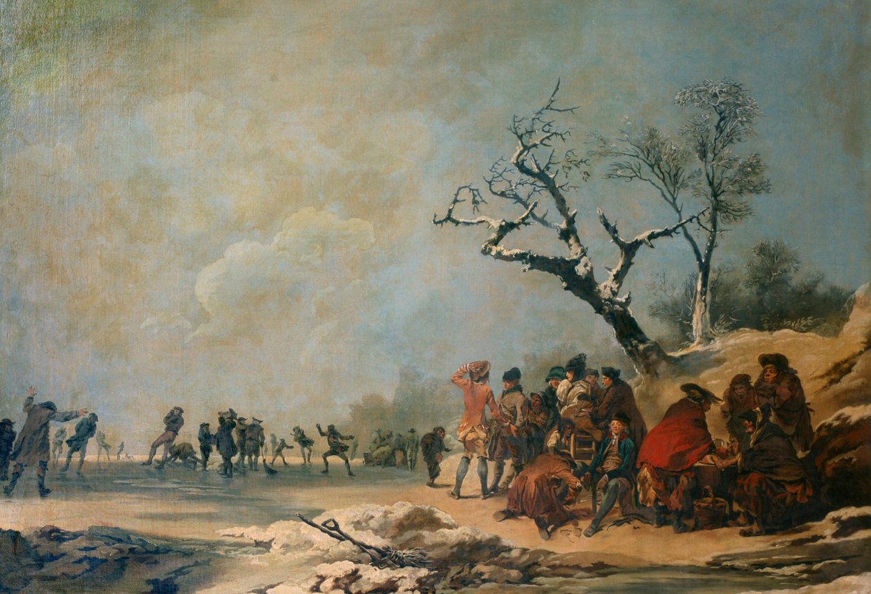 Los patinadores, siglo XVIII o principios del siglo XIX de Unbekannt