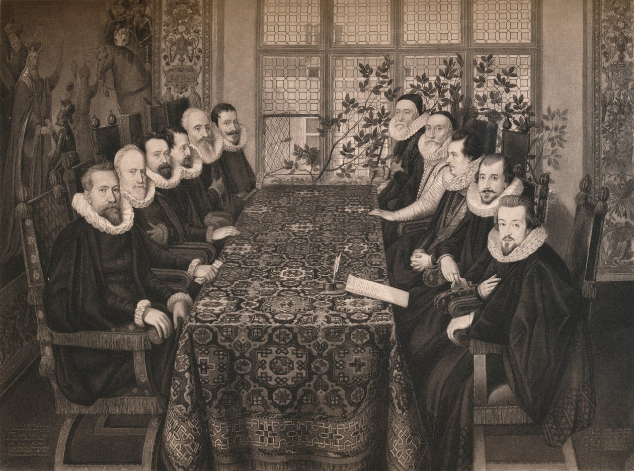 La Conferencia de Somerset House, 1604 de Unbekannt