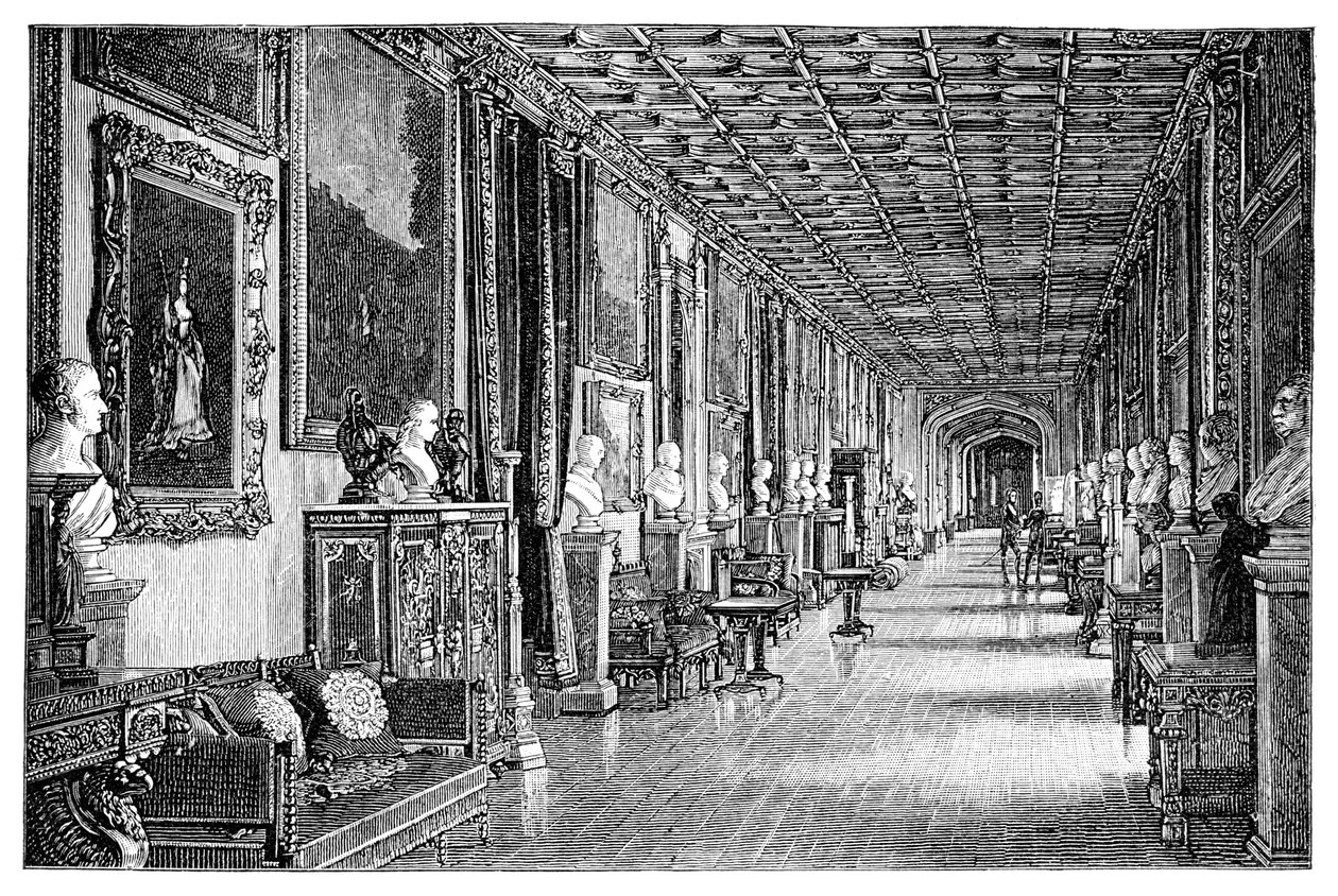 El corredor sureste, Castillo de Windsor, 1900 de Unbekannt