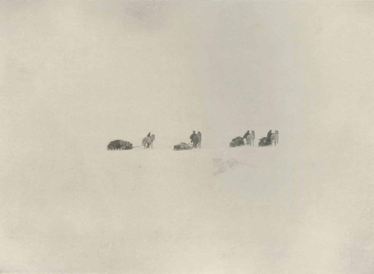 El partido del sur marchando hacia lo desconocido blanco, 1908, 1909 de Unbekannt