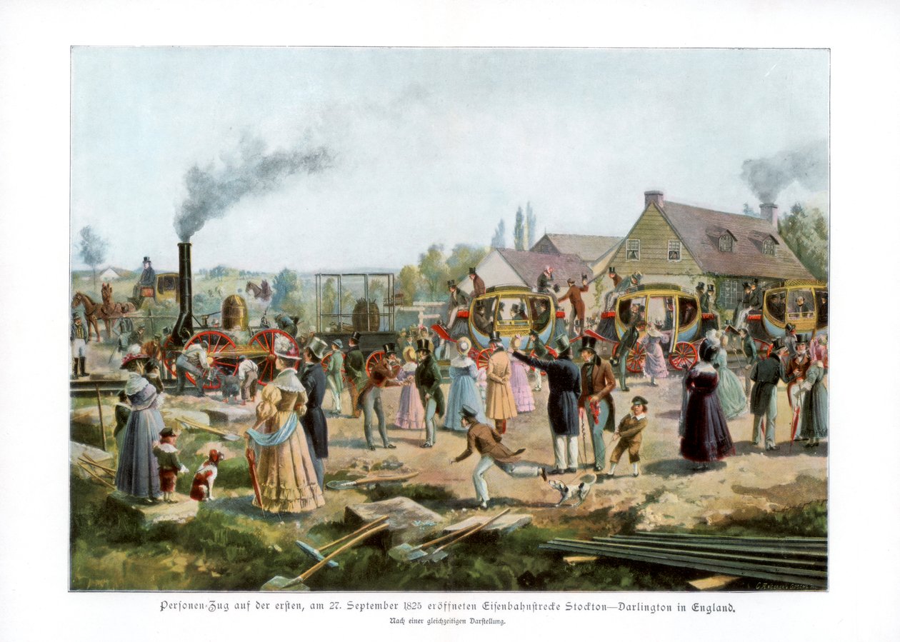El Ferrocarril Stockton & Darlington, 1825 1900 de Unbekannt