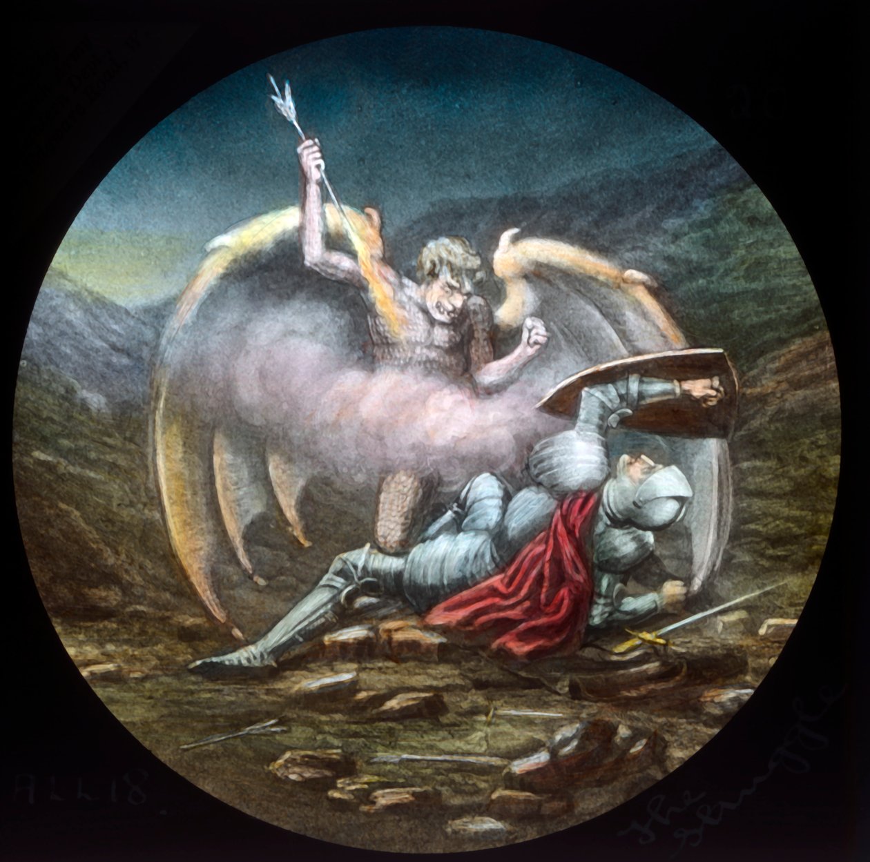 La lucha, c. 1910 de Unbekannt