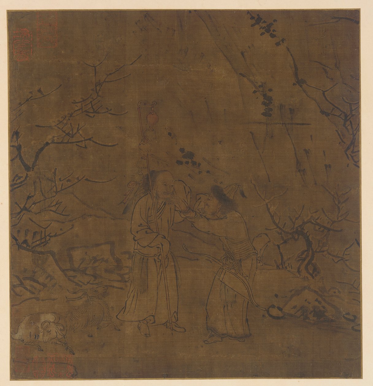 La despedida llorosa de Su Wu y Li Ling, dinastía Ming, 1368-1644 de Unbekannt