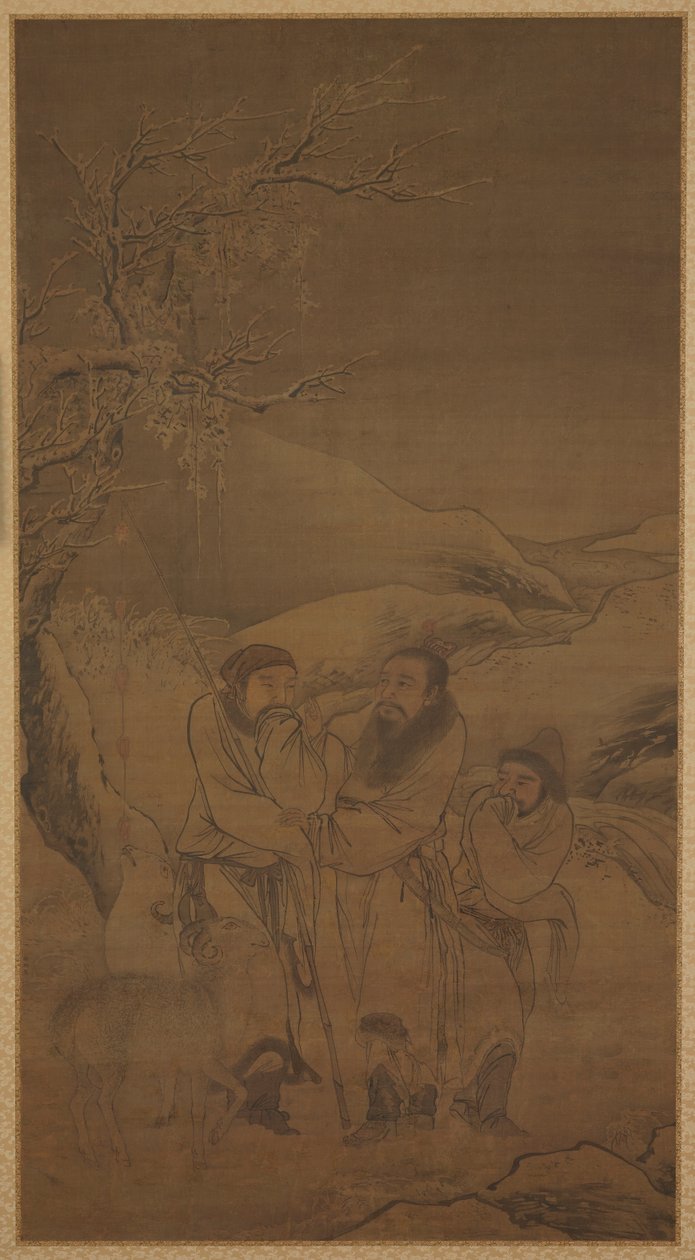 La despedida llorosa de Su Wu y Li Ling, dinastía Ming, siglo XVI de Unbekannt