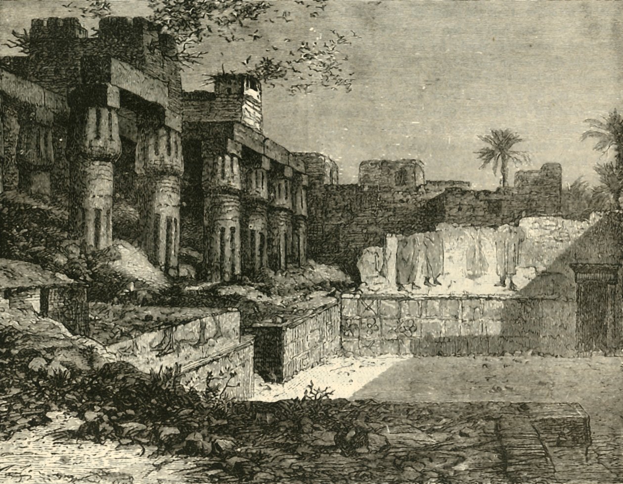 El Templo de Luxor, 1890 de Unbekannt