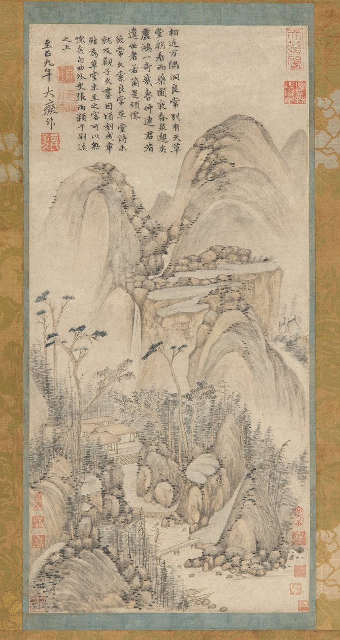 La Cabaña de Paja en Liangchang, siglos XVII-XVIII de Unbekannt