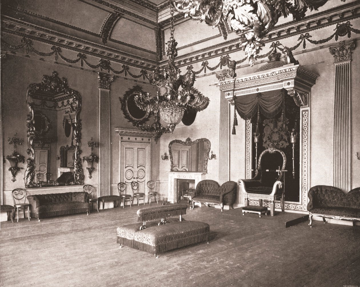 La Sala del Trono, Castillo de Dublín, Dublín, Irlanda, 1894 de Unbekannt