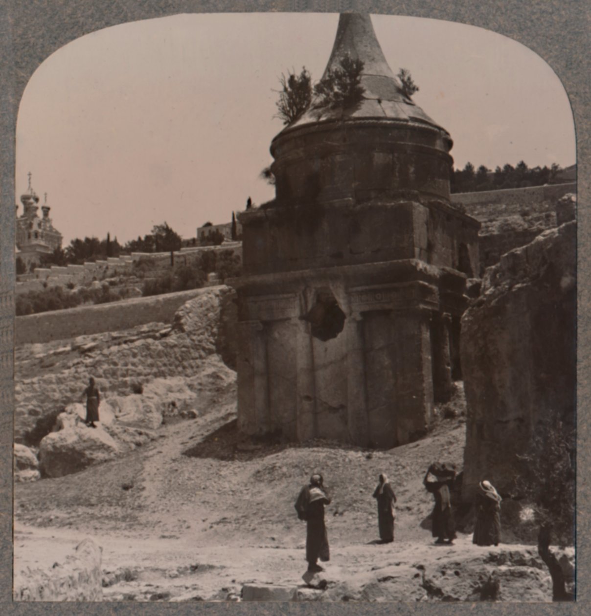 La tumba de Absalón en el Valle de Josafat, c1900 de Unbekannt