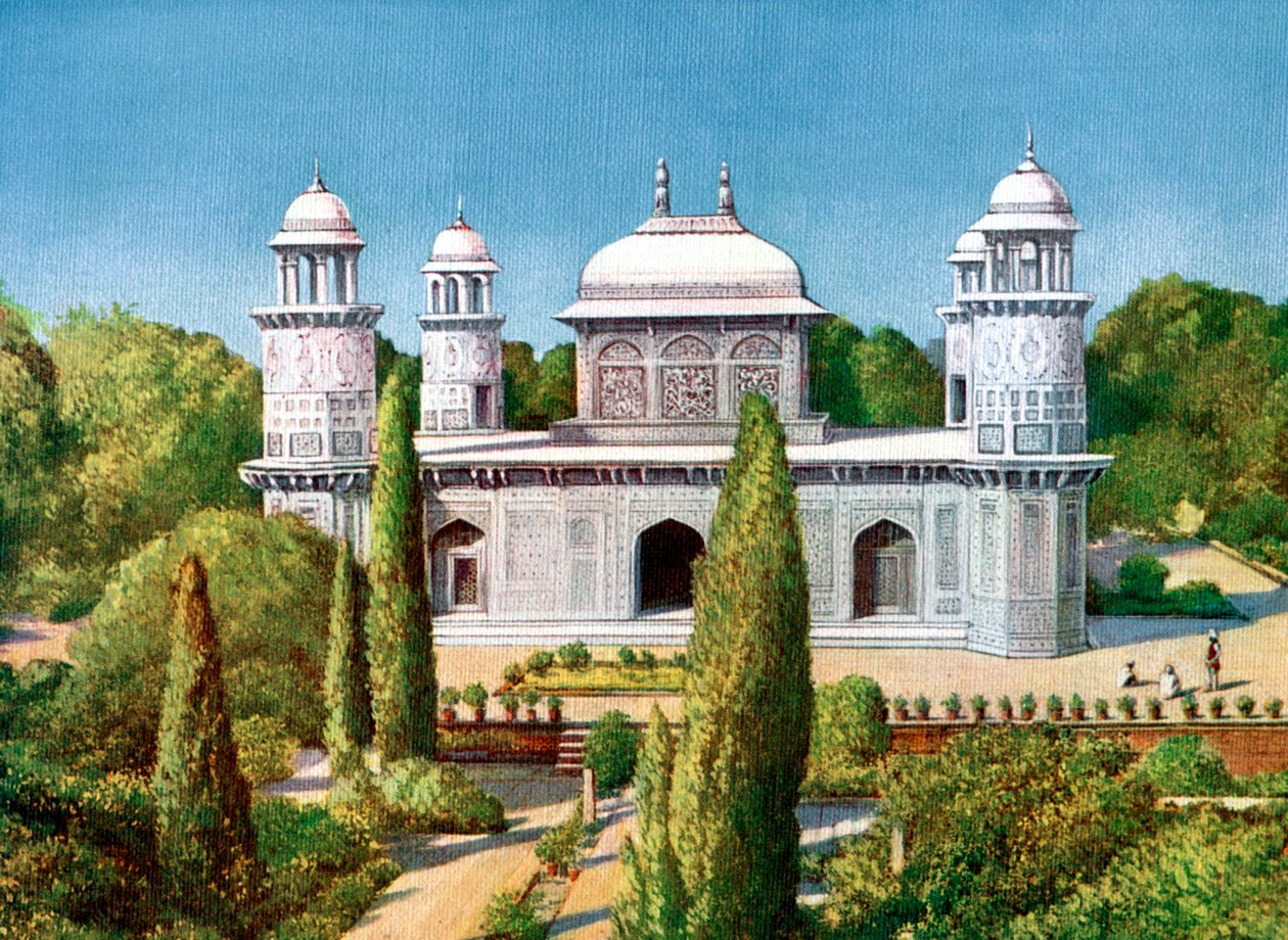 La Tumba de Itmad-ud-Dowlah, Agra, India, principios del siglo XX de Unbekannt