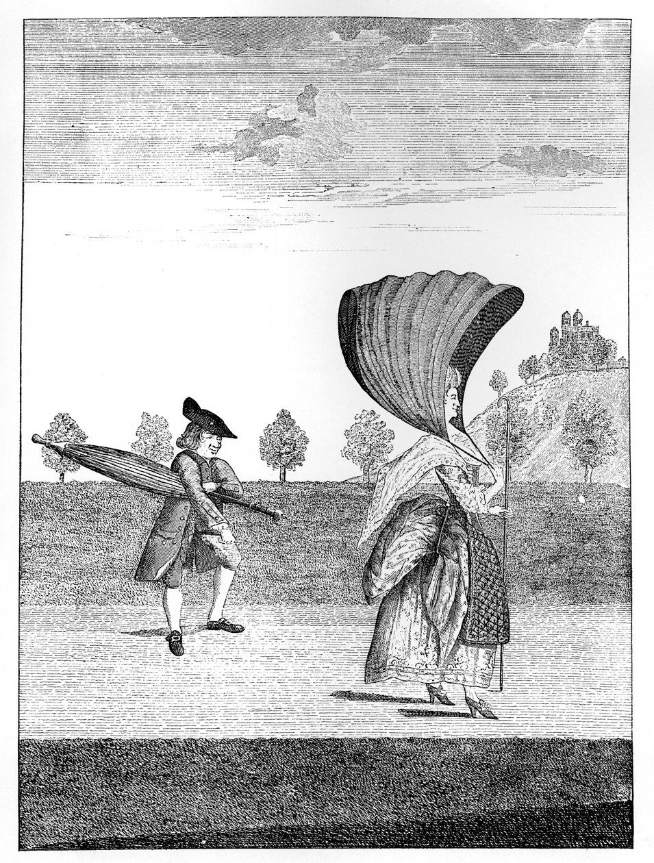La Moda en Greenwich: A la festoon dans le park a Greenwich 1777 de Unbekannt