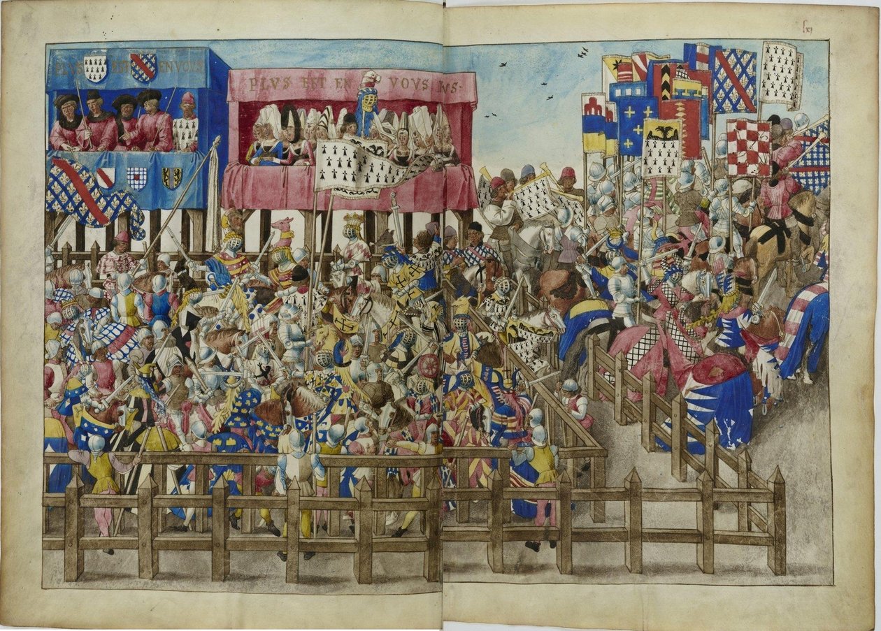 El Libro del Torneo de René de Anjou, ca 1447 de Unbekannt