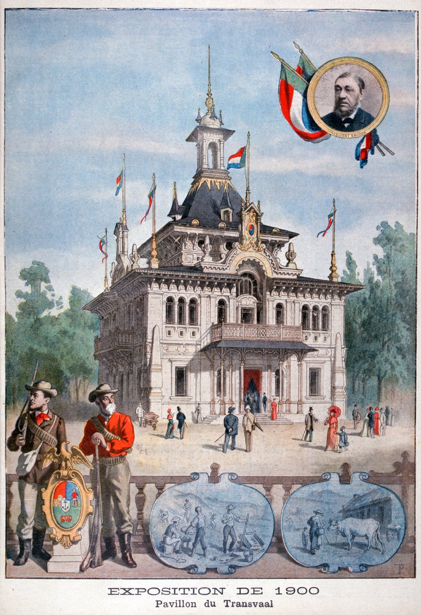 El pabellón de Transvaal en la Exposición Universal de 1900, París, 1900 de Unbekannt