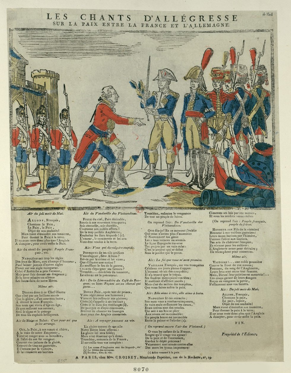 El Tratado de Pressburg, 1805 de Unbekannt