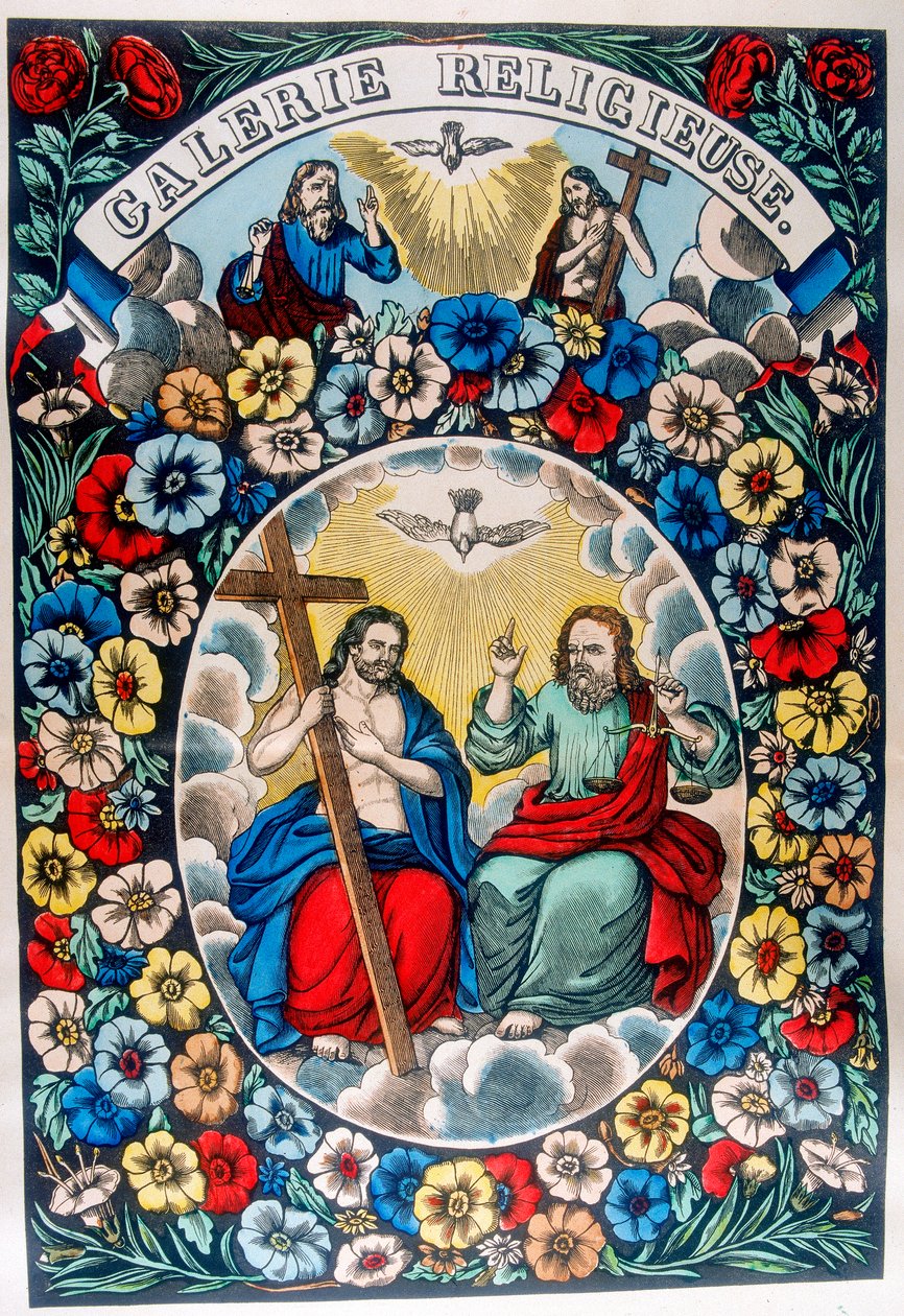La Trinidad: Padre, Hijo y Espíritu Santo, siglo XIX de Unbekannt