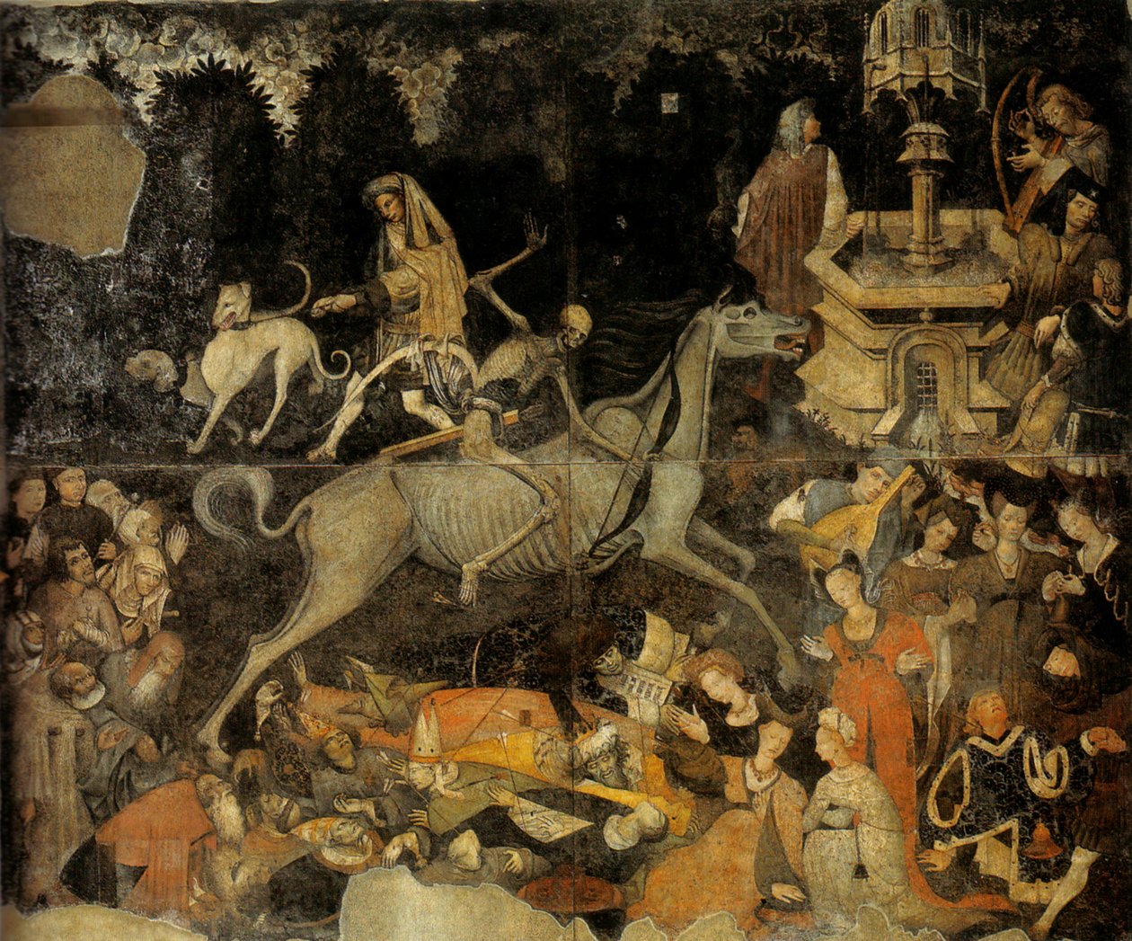 El triunfo de la muerte, ca 1445-1447 de Unbekannt