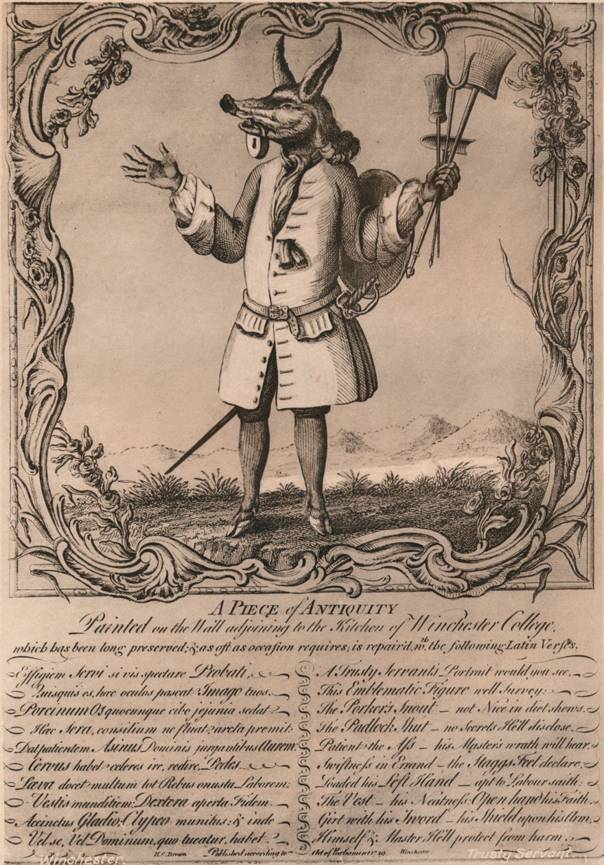 El fiel sirviente, 1579 principios del siglo XX de Unbekannt