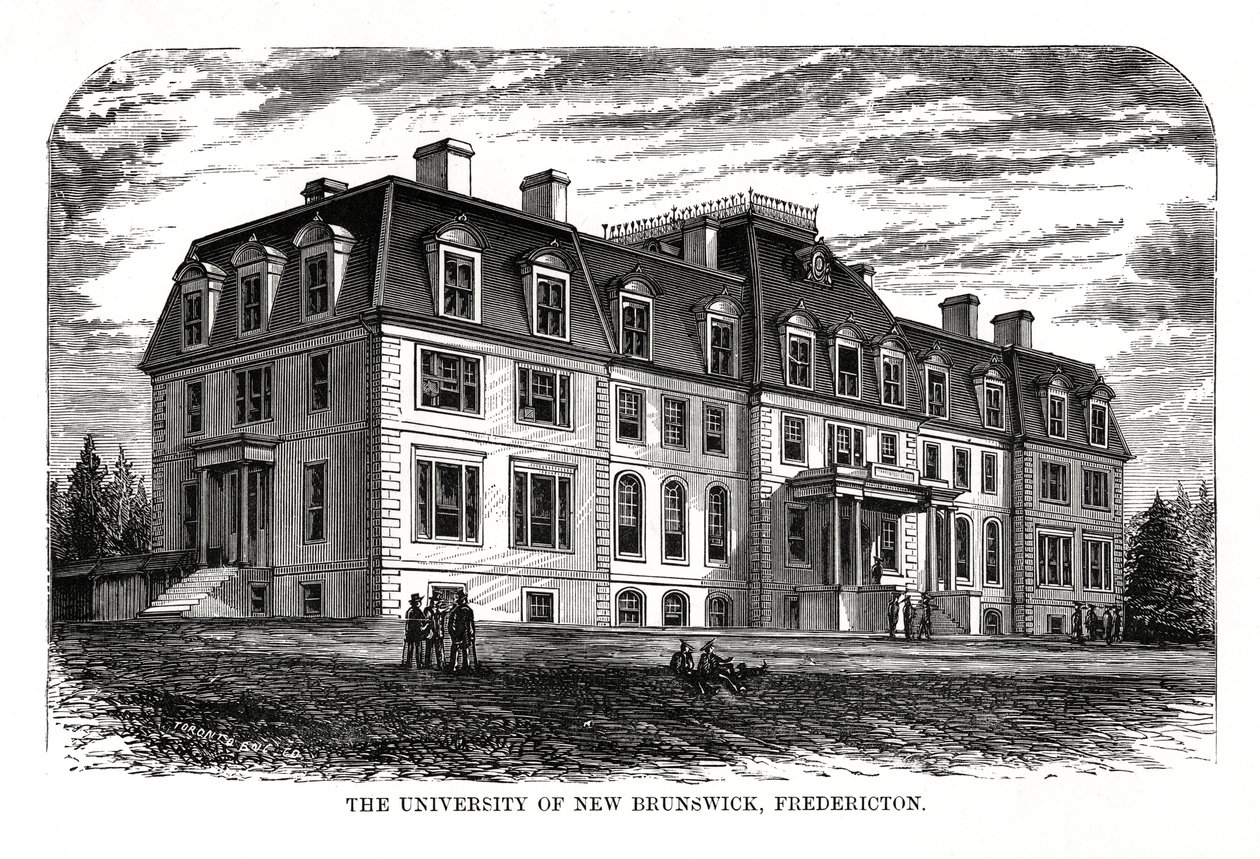 La Universidad de New Brunswick, Fredericton, Canadá, siglo XIX de Unbekannt