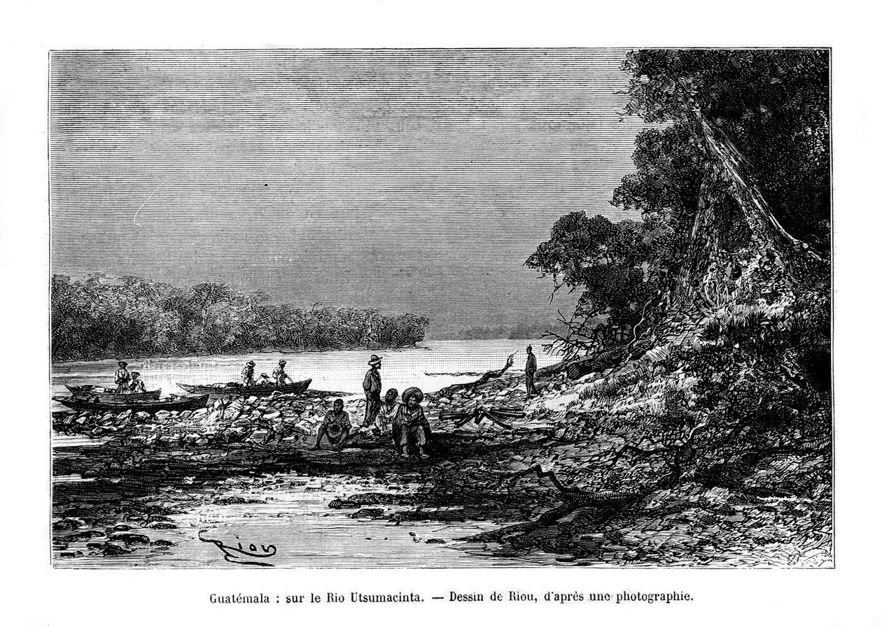 El río Usumacinta, sureste de México y noroeste de Guatemala, siglo XIX de Unbekannt
