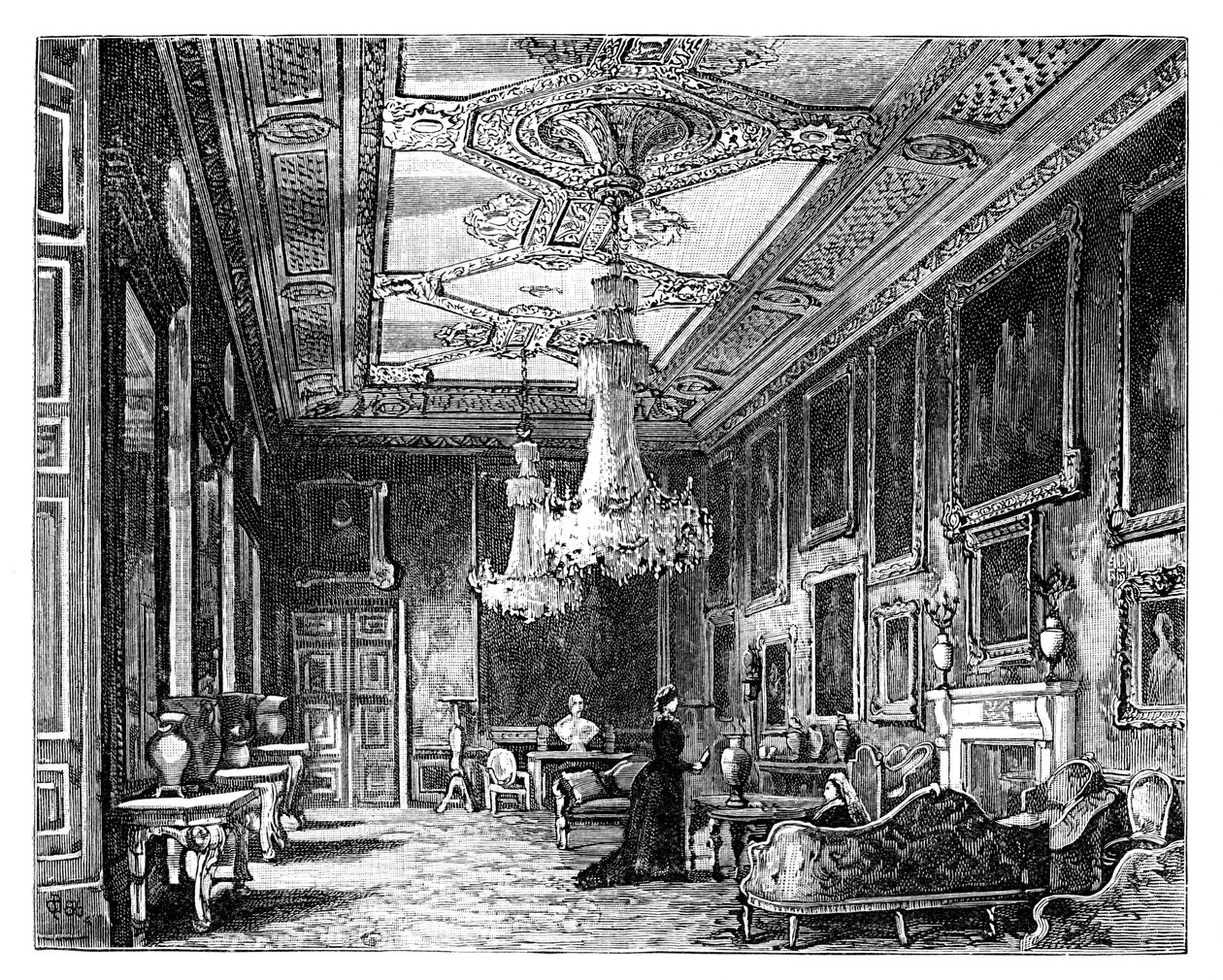 La sala Vandyke, Castillo de Windsor de Unbekannt