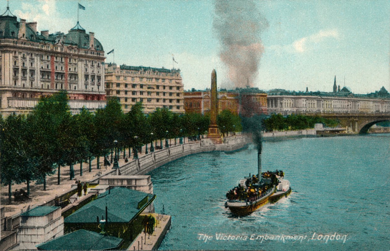 El Victoria Embankment, Londres, 1907, c. 1900-1930 de Unbekannt