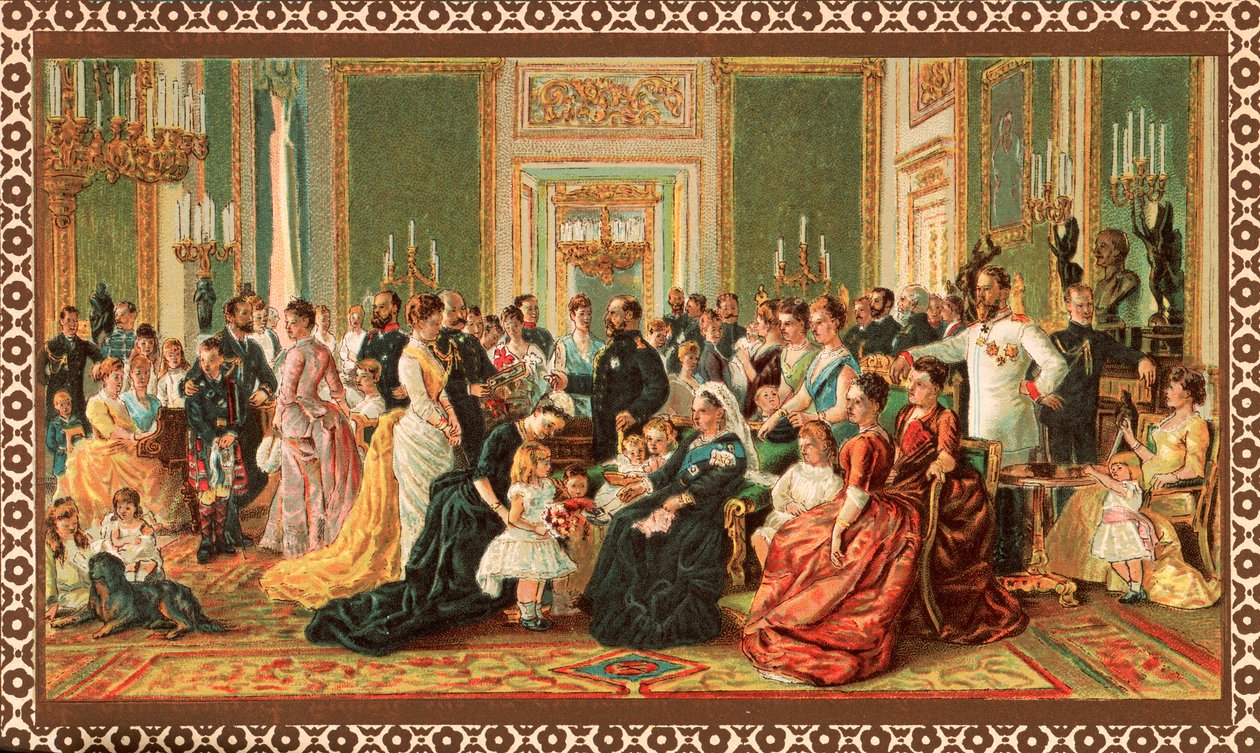 La familia real victoriana, 1887 de Unbekannt