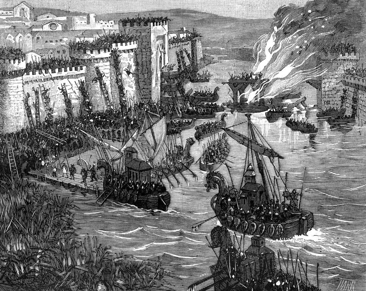 El ataque vikingo a París, 885 1882-1884 de Unbekannt