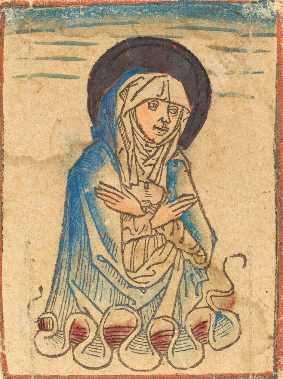 La Virgen en las nubes, c. 1470-1480 de Unbekannt