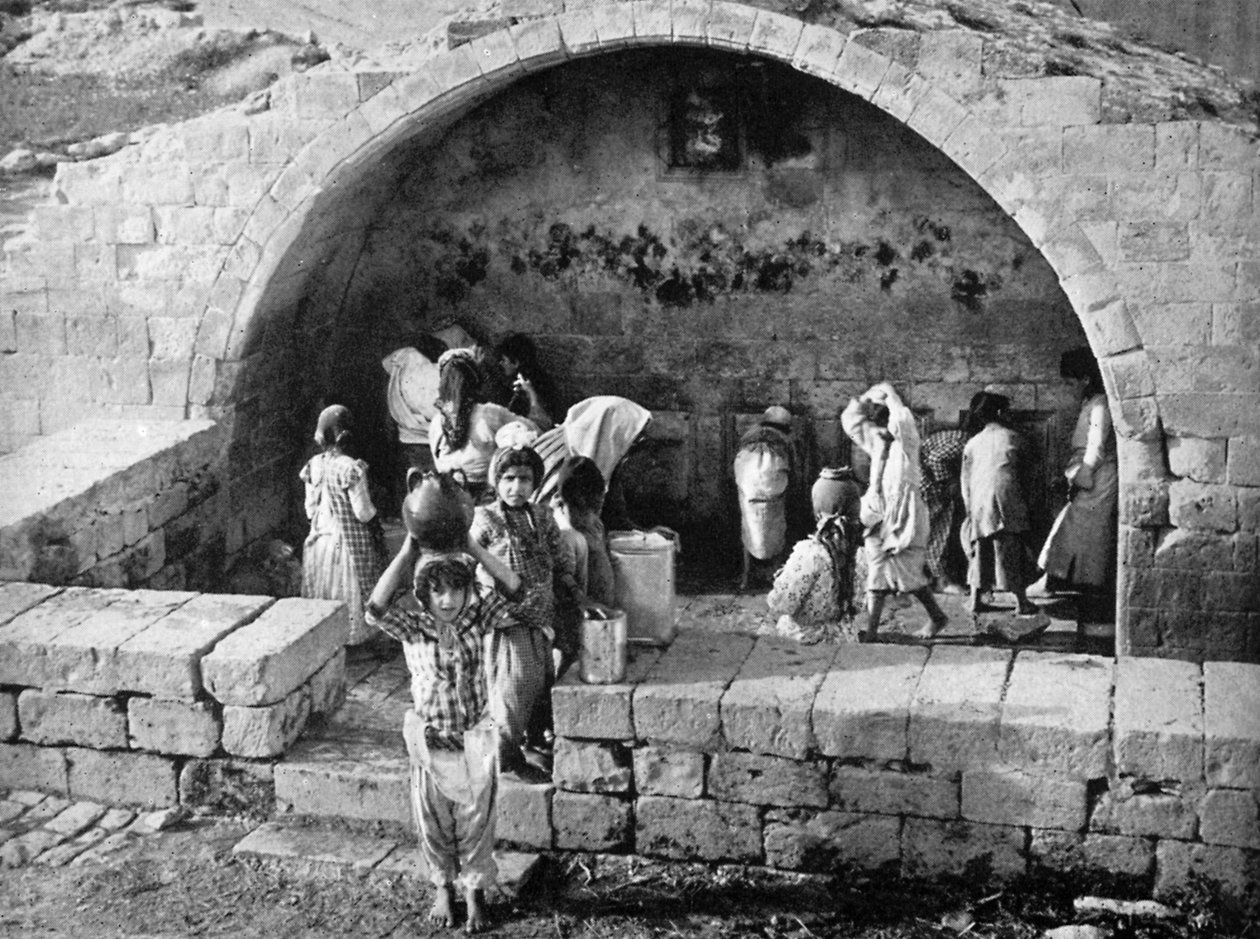 El pozo de las Vírgenes en Nazaret, 1926 de Unbekannt