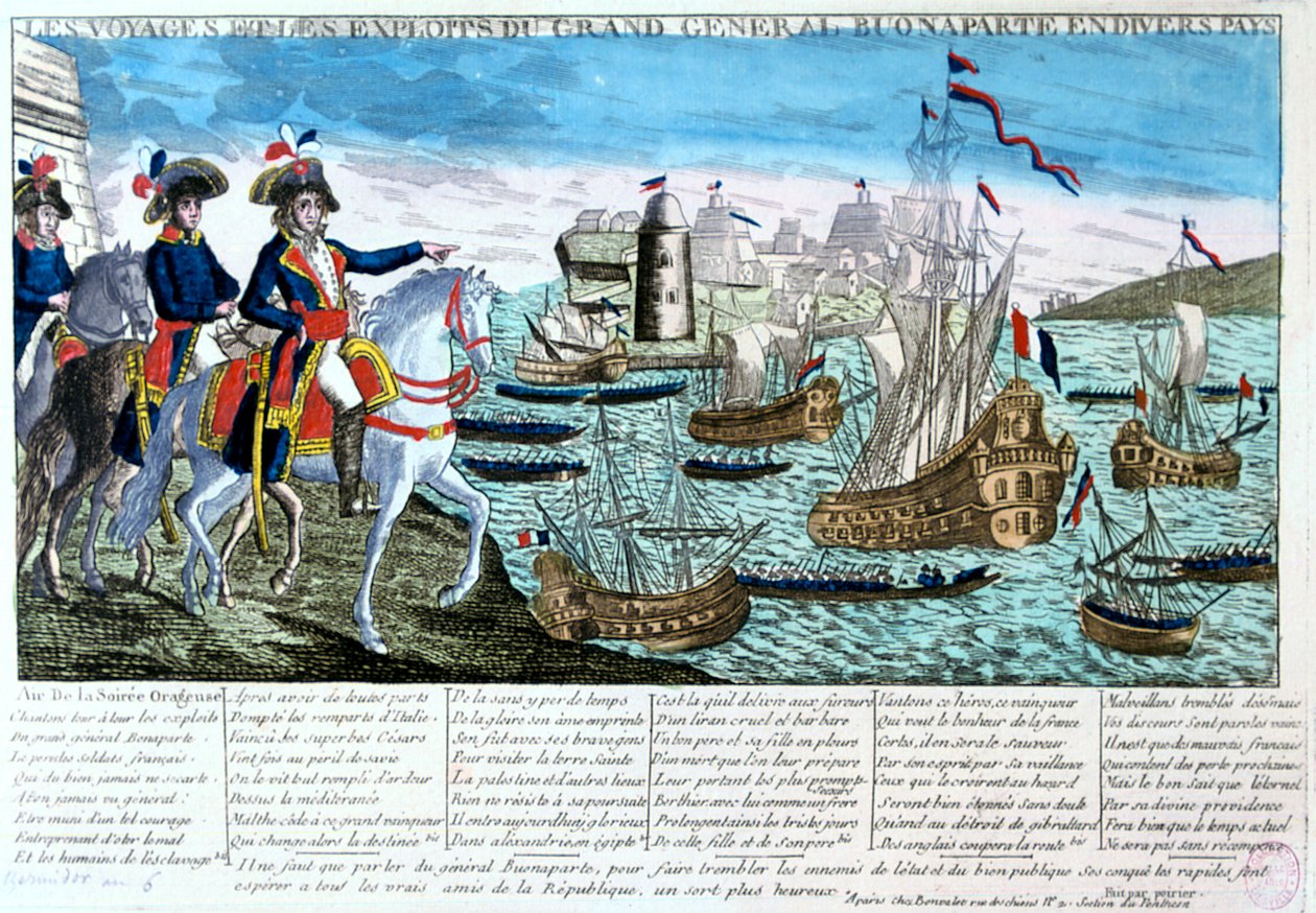 Los viajes y hazañas del General Bonaparte, siglo XIX de Unbekannt