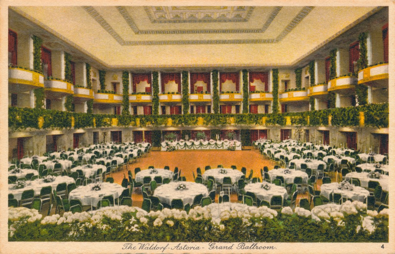 El Waldorf Astoria, Gran Salón de Baile, c. 1930s de Unbekannt