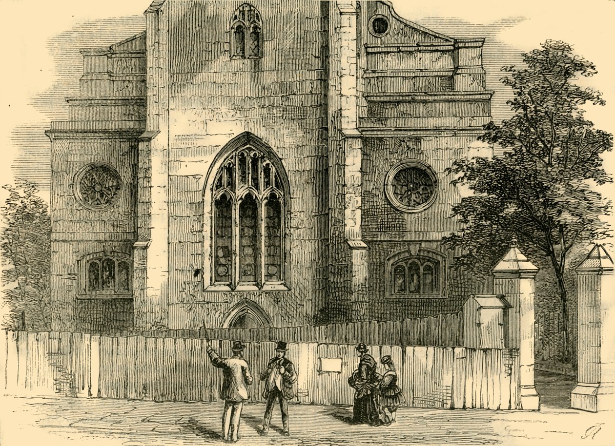 El West End de St. Andrews, mostrando el arco gótico, c1872 de Unbekannt