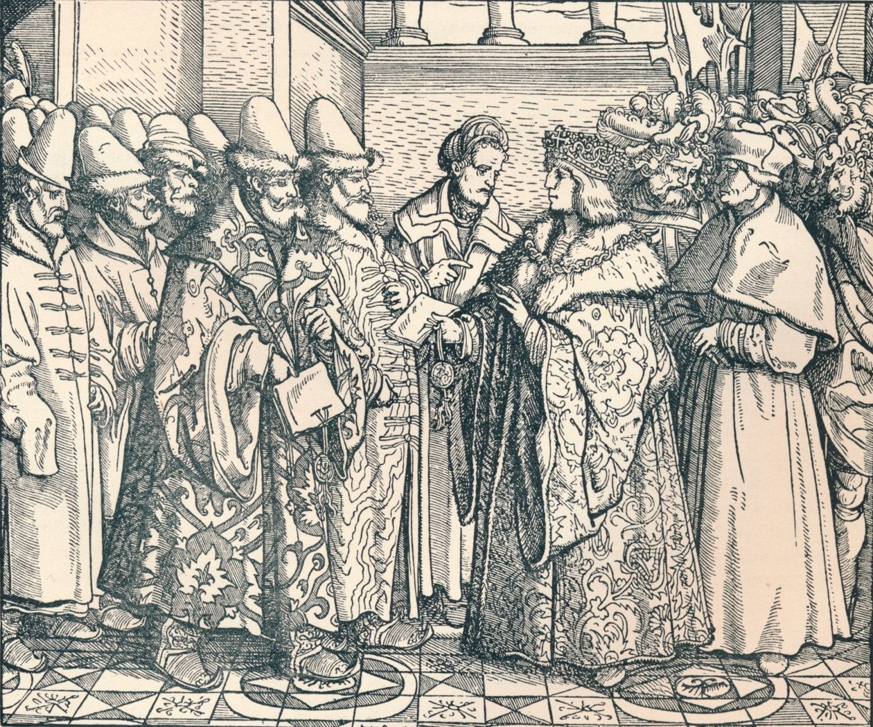 La Federación Rusa Blanca con el Emperador Max, c. 1507, 1907 de Unbekannt
