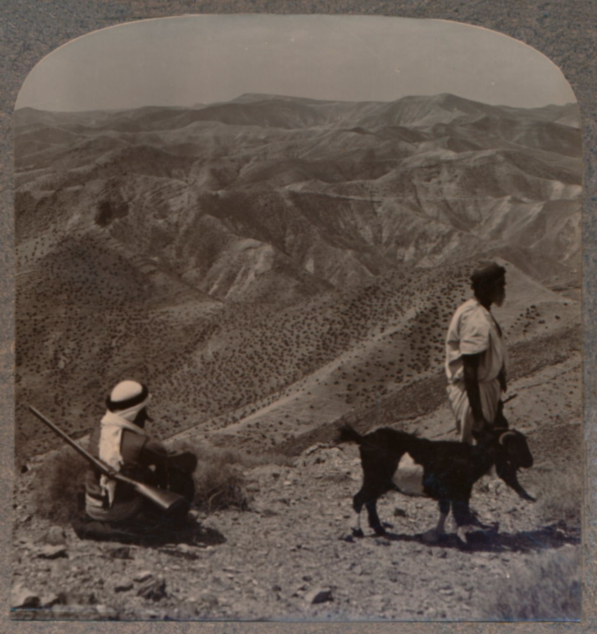 El desierto de Judea y el lugar del chivo expiatorio, c. 1900 de Unbekannt