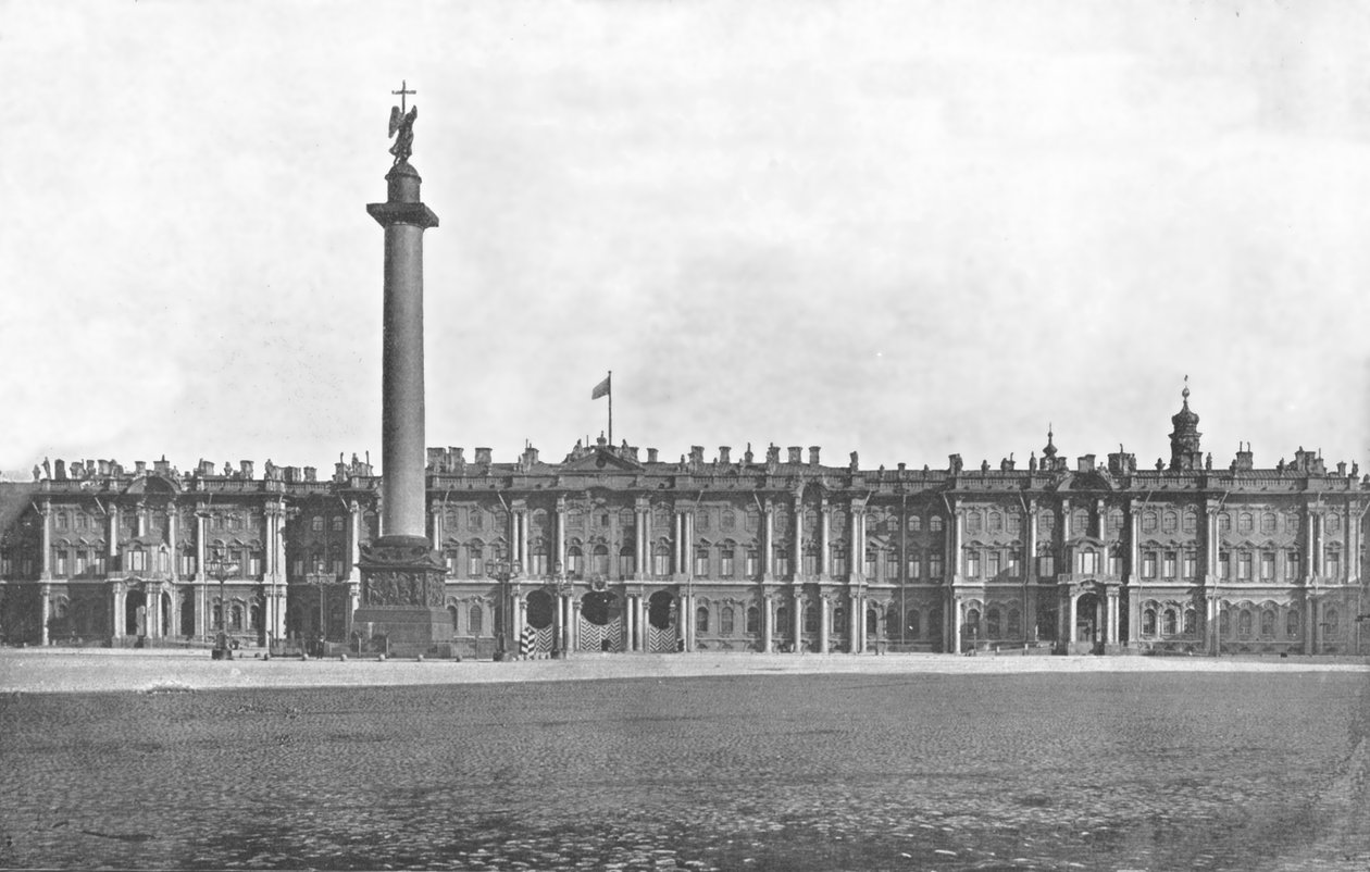 El Palacio de Invierno, San Petersburgo, Rusia, 1895 de Unbekannt