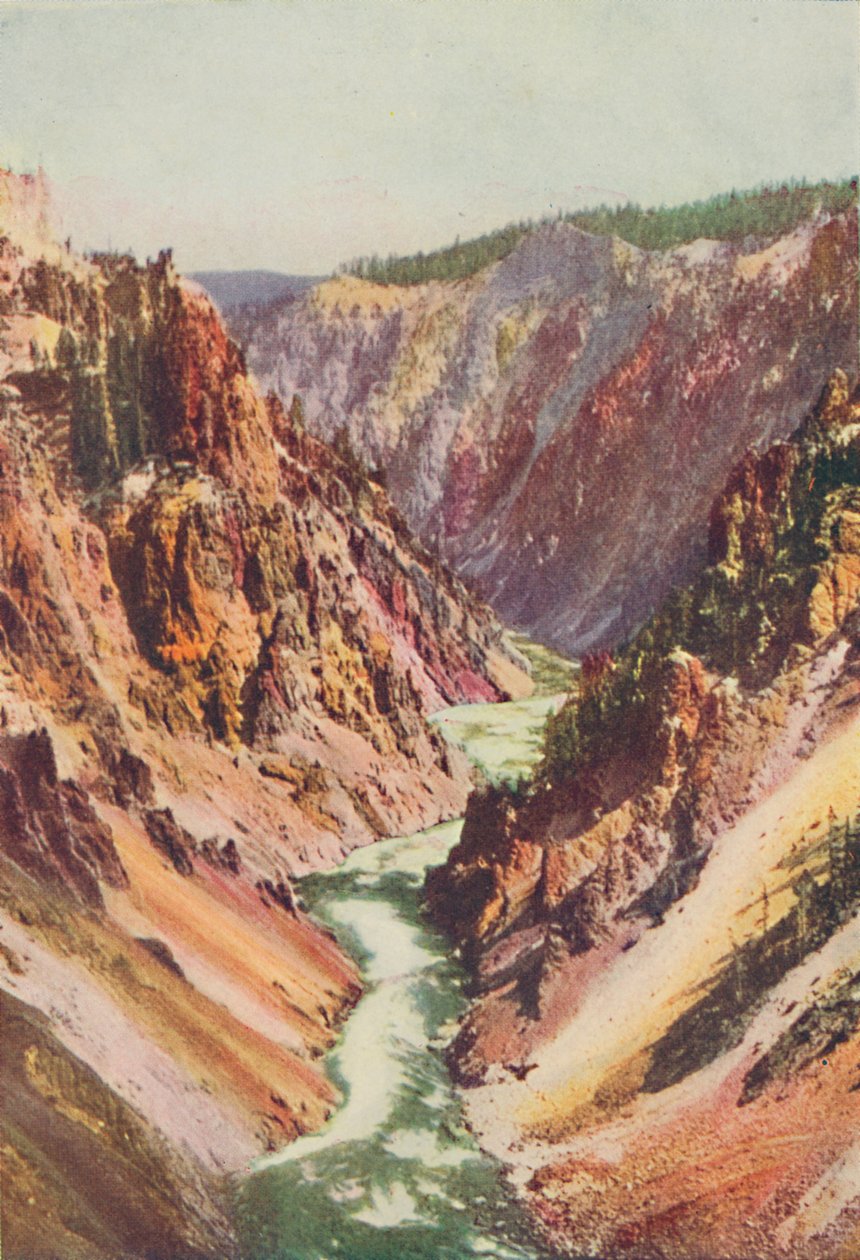 El río Yellowstone, 1916 de Unbekannt