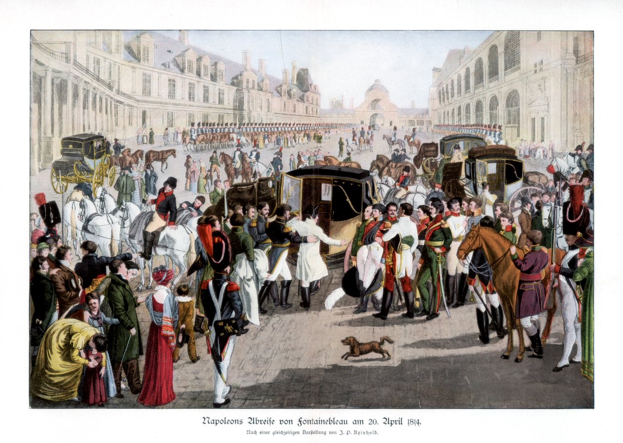 Los adioses en Fontainebleau, Francia, 20 de abril de 1814, 1900 de Unbekannt