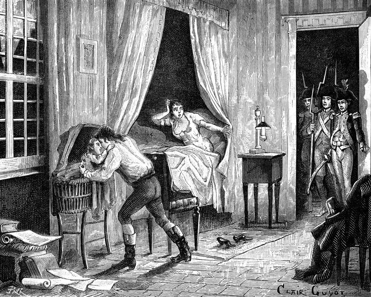 El arresto de Camille Desmoulins, 31 de marzo de 1794 1882-1884 de Unbekannt