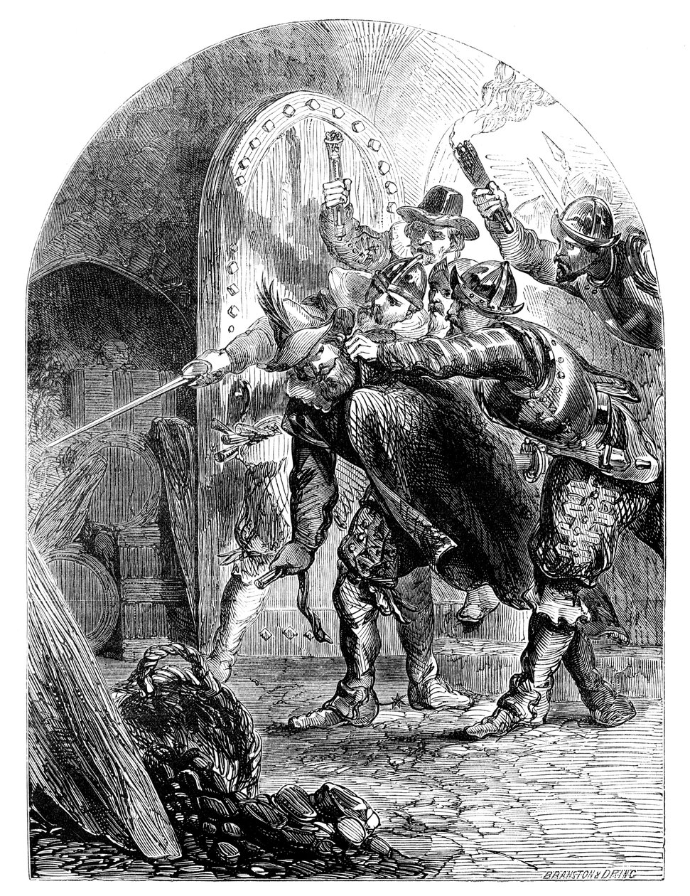 El arresto de Guy Fawkes 1570-1606, c1902 de Unbekannt