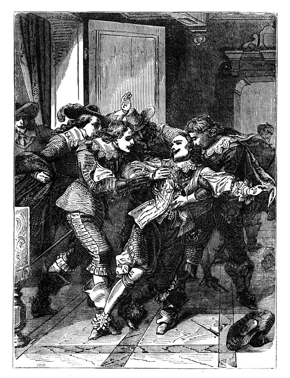 El asesinato del Duque de Buckingham, c. 1902 de Unbekannt